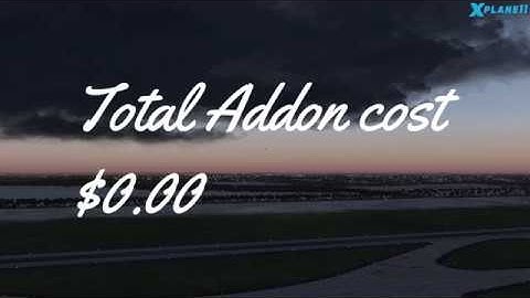 Flight sim X-Plane 11 enhanced with free plugins only.