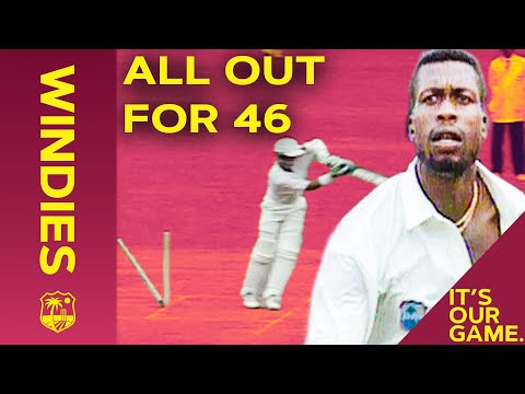 All Out For 46! | Curtly Ambrose Rips Through England! | From The Archive Windies Vs England 1994