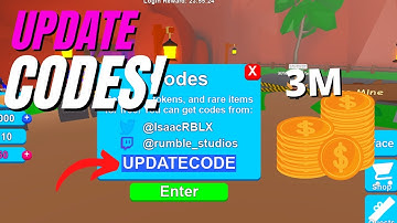 *NEW* UPDATE! COINS* CODES* Mining Simulator ROBLOX