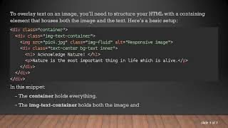 How to Add Text on Image Using Bootstrap