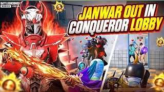 JANWAR is Out in CONQUEROR LOBBY Bixi Op Fastest Solo vs Squad in Conqueror Rank Push  | BGMIkingyt
