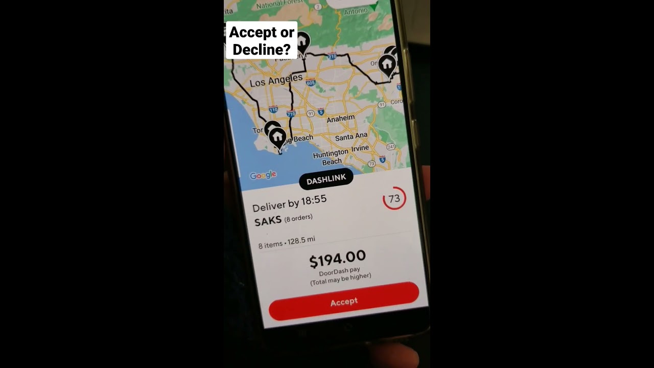 Accept Or Decline Doordash Shorts Food Ubereats Fooddelivery