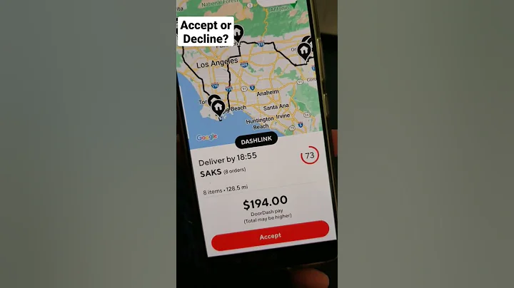 Accept or Decline? #doordash #shorts #food #ubereats #fooddelivery
