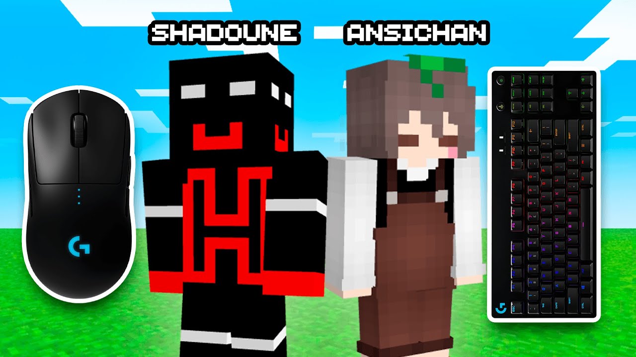 Minecraft Pero Ansichan usa el Teclado y YO el Ratón