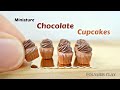 Miniature Simple Chocolate Cupcakes - Polymer Clay Tutorial
