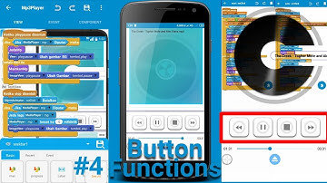 Tutorial Lengkap Sketchware part 4, Membuat Media Player Full Fungsi | menambahkan fungsi tombol