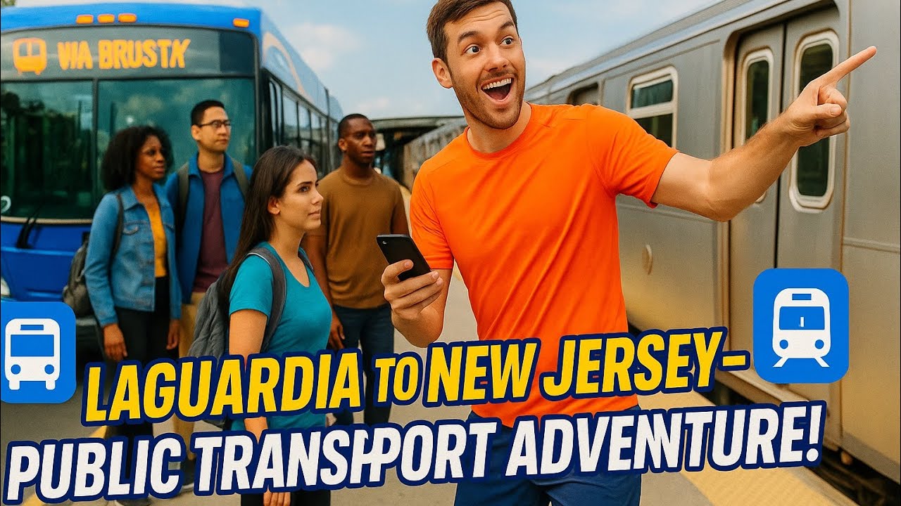 From LaGuardia to New Jersey by Public Transport! 🚌🚆 | Ultimate NYC to NJ Commute Guide