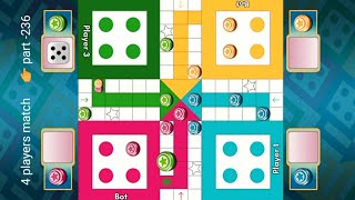 Ludo King chakka gameplay 4 players match / ludo game / लूडो गेम खेलें #236 screenshot 5
