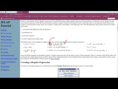 Teorinė informatika. JFLAP sistema ir reguliariosios išraiškos