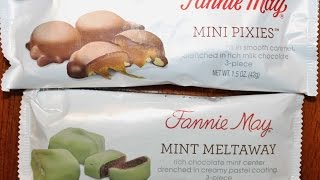 Fannie May: Mini Pixies and Mint Meltaway Chocolate Bites Review