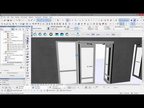 BIM tutorial for ArchiCAD - ASSA ABLOY swinger operators and ADS