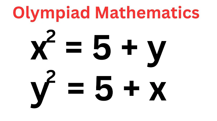 Math Olympiad Question (xy=?) | Fast Method...