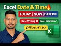 Excel Date & Time Functions Complete Class | #excelhindi #function #excelformula #education 🔥#2026