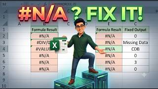 Hide #N/A Errors Instantly with IFERROR