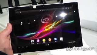 Sony Xperia Tablet Z hands-on - YouTube