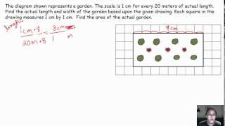 scale drawings to find actual lengths