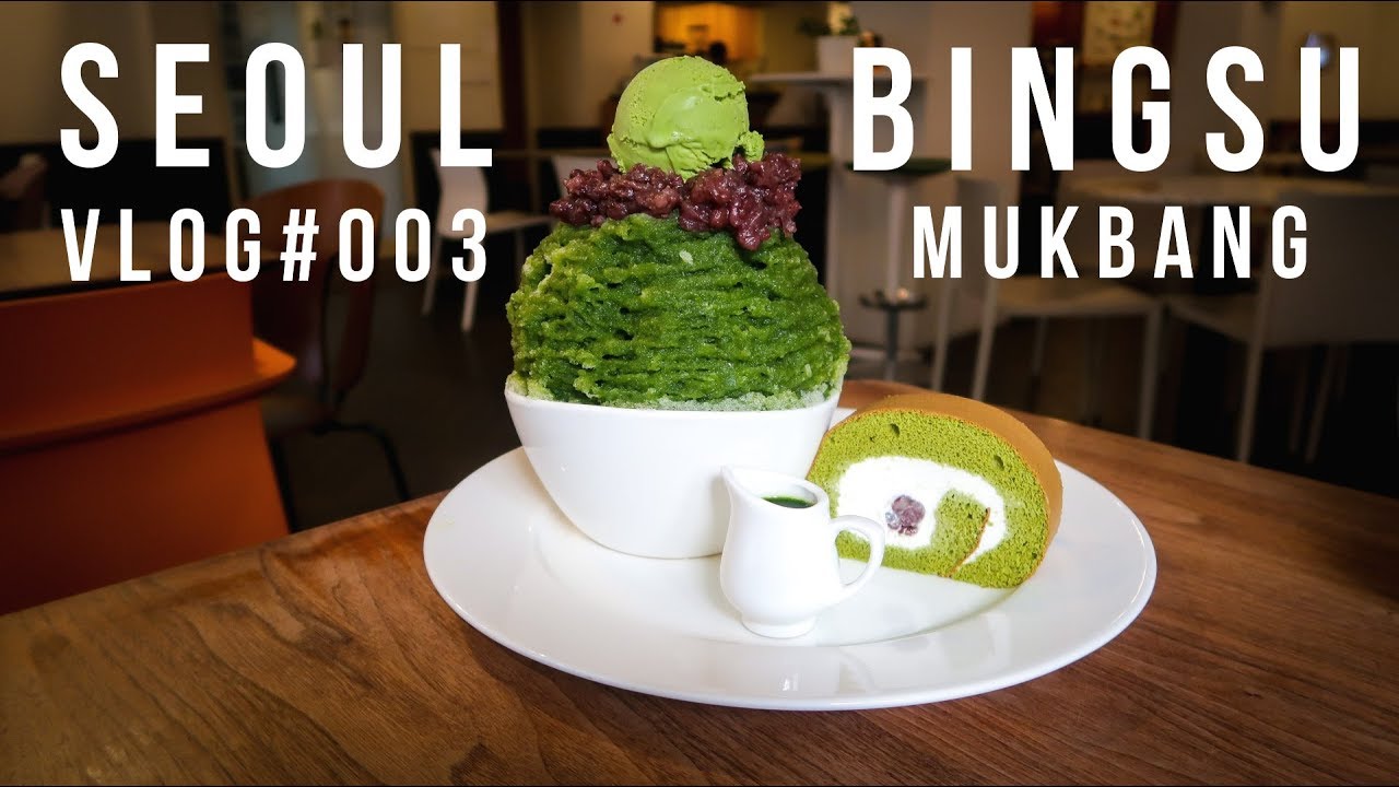 First Mukbang Bingsu Challenge in Seoul - vlog 