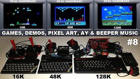 ZX SPECTRUM 16K, 48K, 128K - The BEST in GAMES & DEMOS on REAL HARDWARE, Episode 8
