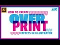 How to Create Screen Printing Style Overprints in Adobe Illustrator Tutorial