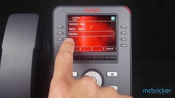 Add to Directory J169 J179 Avaya McBricker