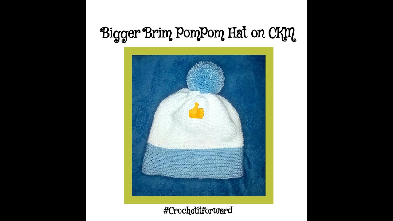 Knit Larger Hat on CKM | Addi | Sentro | DIY PomPom