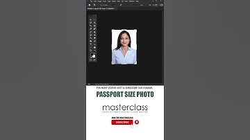 Passport Photo Photoshop Tutorial #shorts