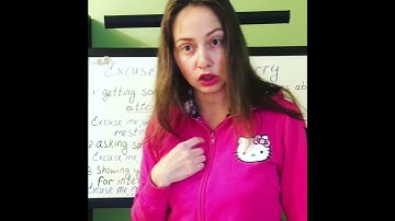 English Grammar Lesson: excuse me vs sorry. What’s the difference between ‘excuse me and sorry ‘