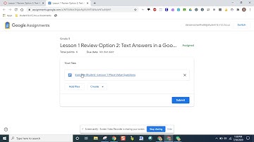 Canvas - Student Training - Turn in an assignment with Google Assignments