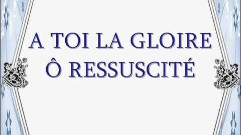 Thumbnail of A L'agneau  et a toi la gloire