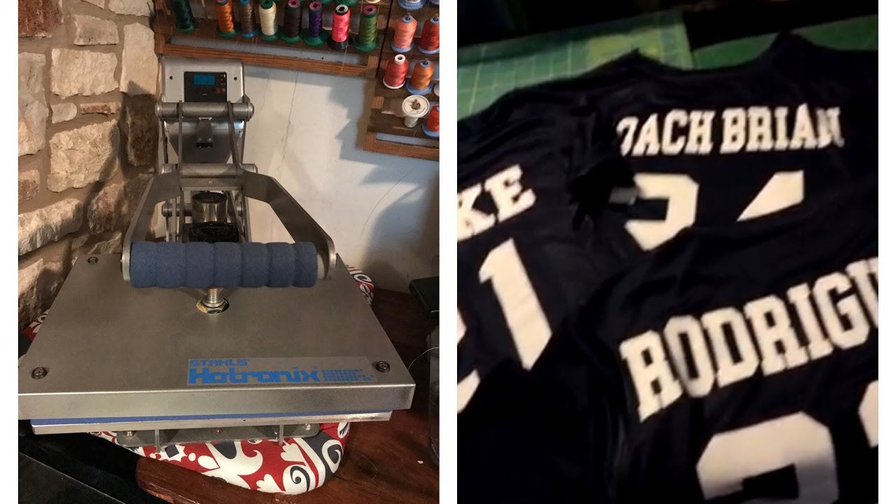 T-shirt business how to Heat pressing baseball Jersey 