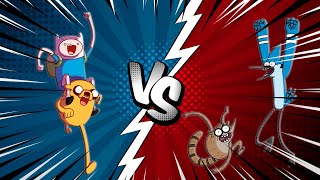 Finn and Jake VS Mordecai and Rigby Sprite Animation