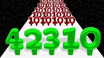 DIGIT SHOOTER ▶ Number Run 3D (Number Master) ASMR Math Game