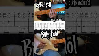 Rebel Yell Guitar Riff By Billy Idol Wtabs