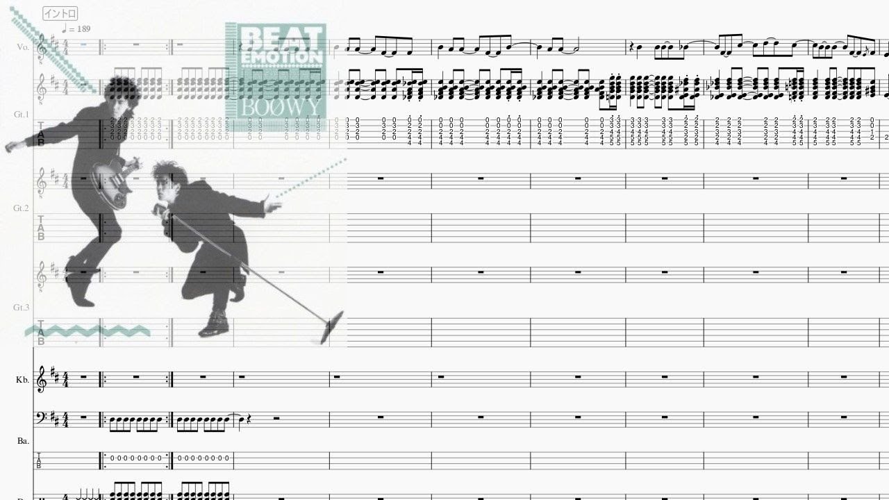 Band-Score]ONLY YOU(BOØWY) - YouTube