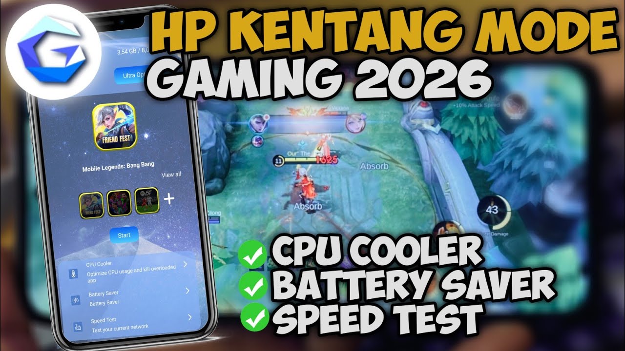 Hp Kentang Mode Gaming😱 Game Turbo Performance Premium 2026 - Atasi Lag🔥