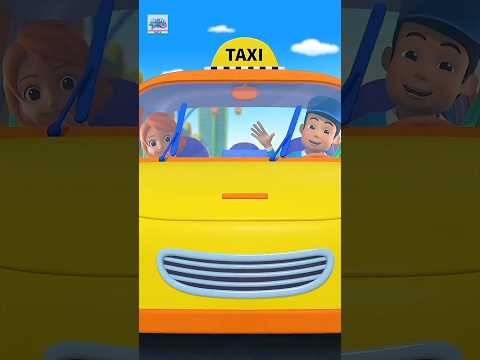 The Wheels On the Taxi, Hindi Songs for Kids #shorts #hindirhymes #trending #viral #cartoon