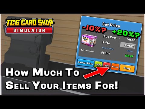 How Much Should You Sell Items for in TCG Card Shop Simulator?