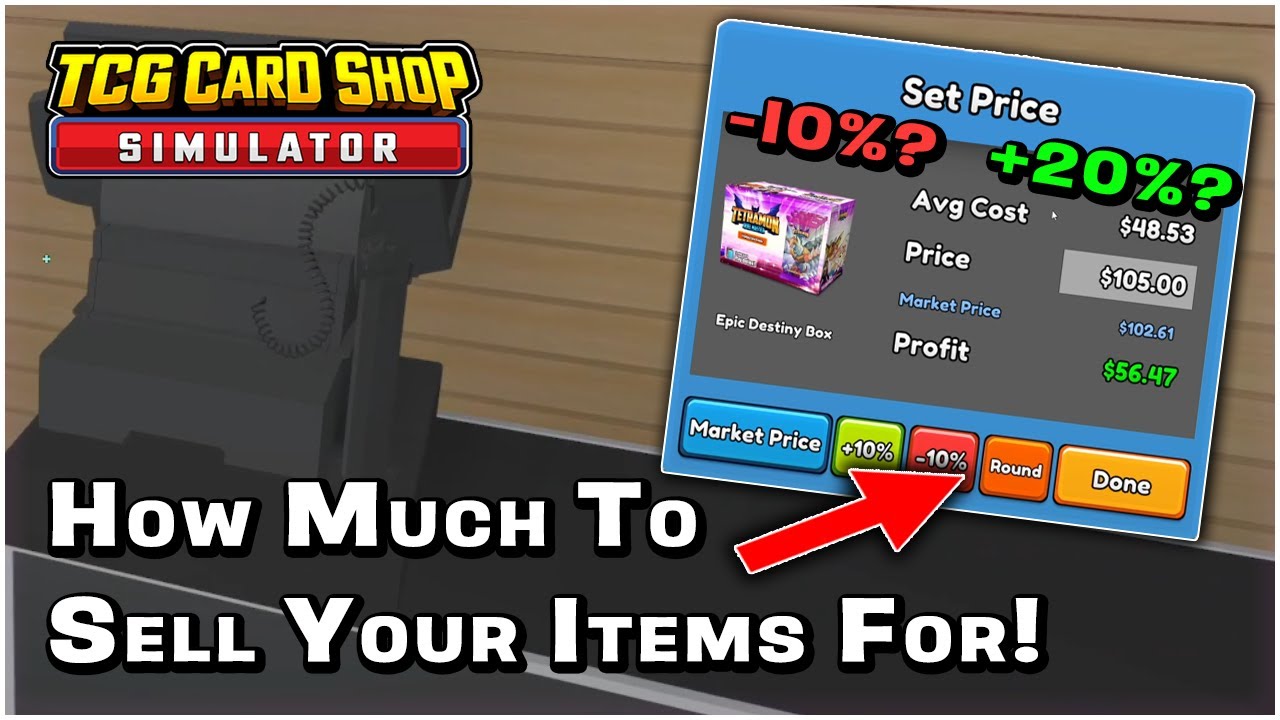 За сколько следует продавать предметы в TCG Card Shop Simulator?