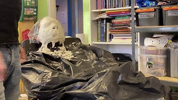 Face cast - Lifecasting face with alginate