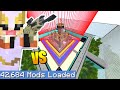 MINECRAFT *PRO* vs MOST *SECURE SAFE HOUSE*  (Largest Minecraft modpack)