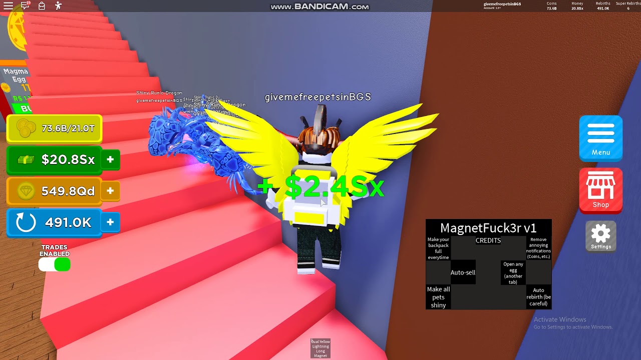 Magnet Simulator Hack - roblox magnet simulator best pet get million robux