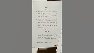 B.com 3rd year🎓📚Management Accounting question paper 📝📝📝