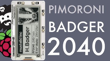 Pimoroni Badger 2040 Review: RP2040 Powered E-Ink Display