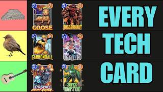 I Ranked EVERY Tech Card in Marvel Snap | Marvel Snap Tier List