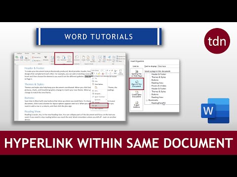 Create Hyperlinks Within