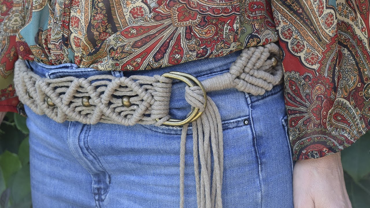 Cinturón - Rombos - Macrame - Paso a Paso