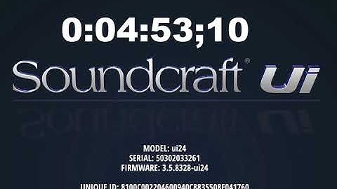 Soundcraft UI24r FW V3.5 update in real time