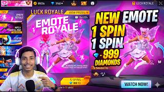 999 Diamonds Bach Gaye! 💎 New Emote Royale 1 Spin Magic ✨ #emoteroyale #1spintrick #newemote