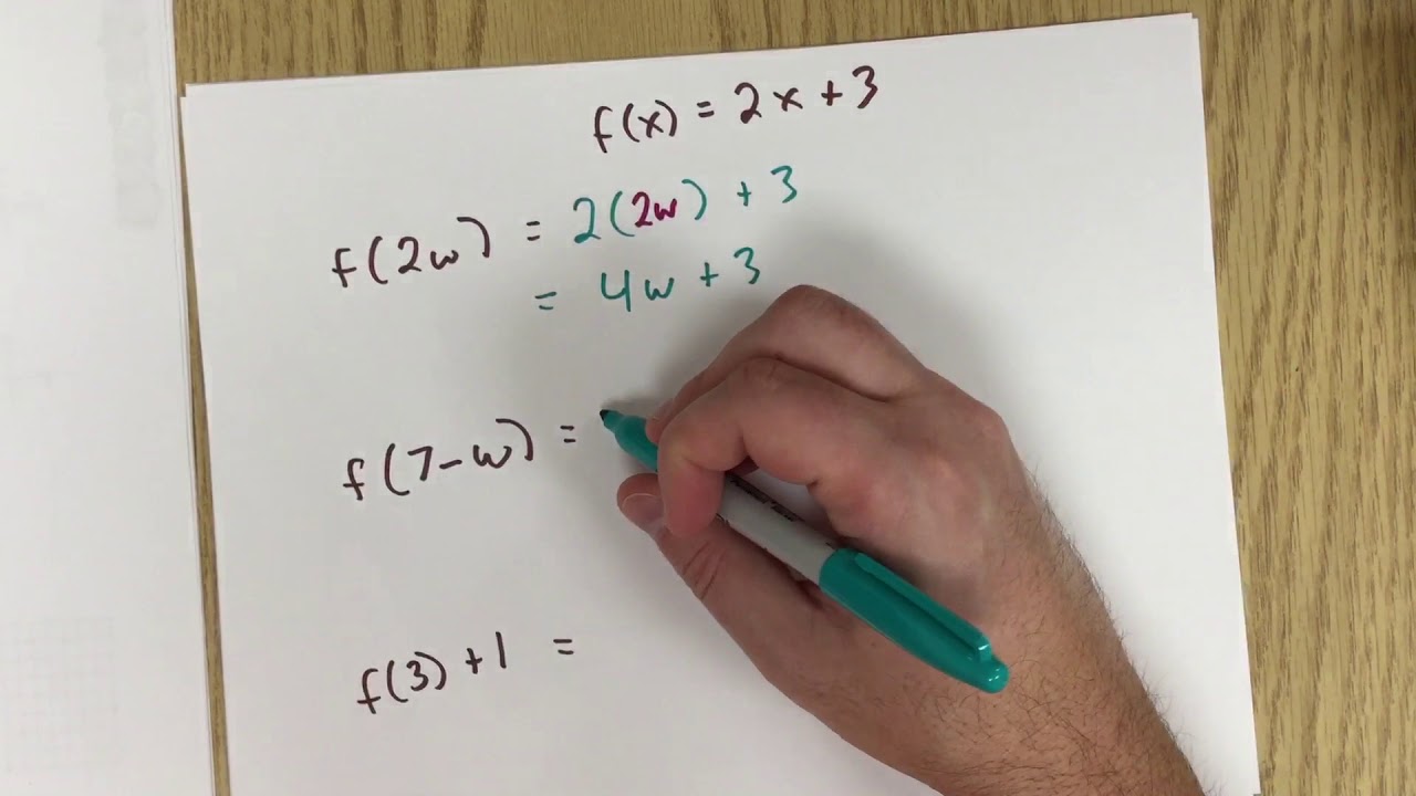 Function and function notation part 4/6 - YouTube
