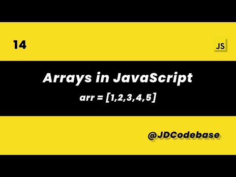 JavaScript Arrays | Creation & Methods (map, filter, reduce) | JS Tutorial Intermediate | JDCodebase
